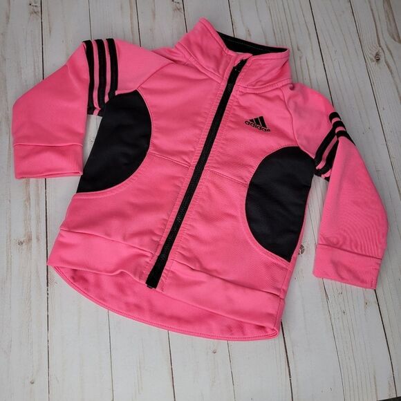 Adidas Hot Pink Warm Up Jacket - Picture 1 of 3